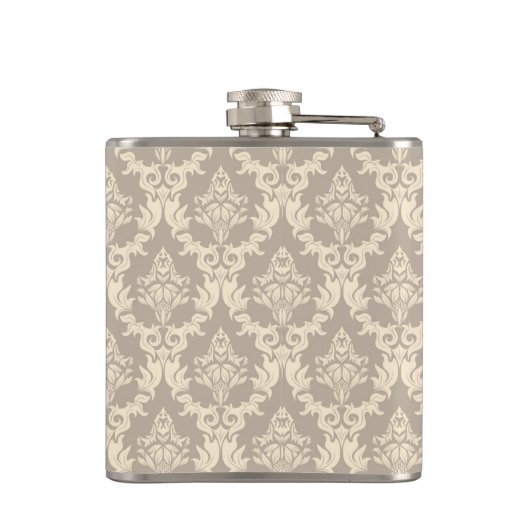 Damasthintergrund Flachmann (Rückseite)