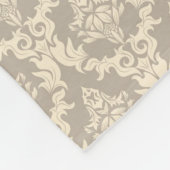 Damasthintergrund Fleecedecke (Ecke)