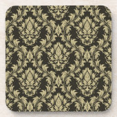 Damasthintergrund Getränkeuntersetzer (Vorderseite)