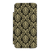 Damasthintergrund Incipio iPhone Geldbeutel-Hülle (Folio Vorderseite)