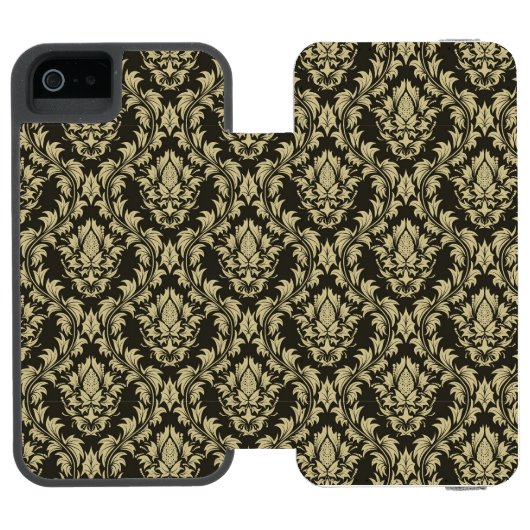 Damasthintergrund Incipio iPhone Geldbeutel-Hülle (Folio Geöffnet)