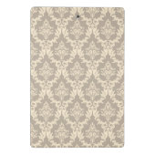 Damasthintergrund Mini Klemmbrett (Rückseite)