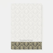 Damasthintergrund Post-it Klebezettel (Vorderseite)