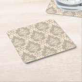Damasthintergrund Rechteckiger Pappuntersetzer (angewinkelt)