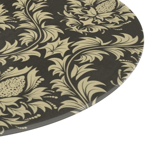 Damasthintergrund Schneidebrett (Ecke)