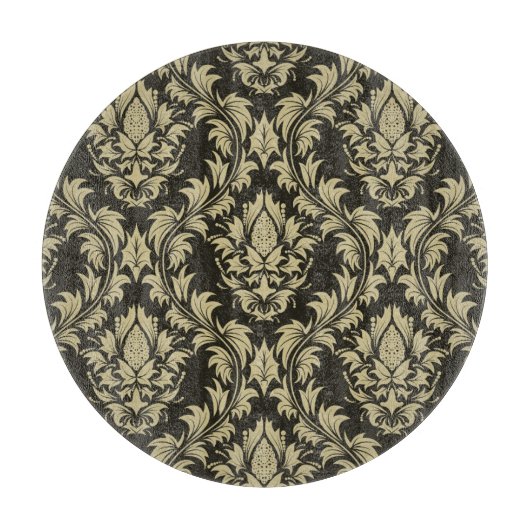 Damasthintergrund Schneidebrett (Vorderseite)