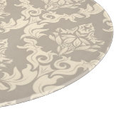 Damasthintergrund Schneidebrett (Ecke)