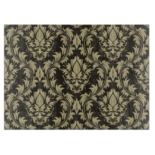 Damasthintergrund Schneidebrett (Vorderseite)