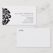 Damastmama kardiert Visitenkarte Telefonnummerkarte (Vorne/Hinten)