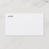 Damastmama kardiert Visitenkarte Telefonnummerkarte (Rückseite)