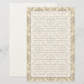 Damastmuster 3 briefpapier (Vorne/Hinten)