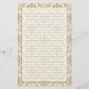 Damastmuster 3 briefpapier