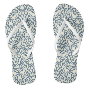 Damastmuster auf Steigungshintergrund 2 Badesandalen