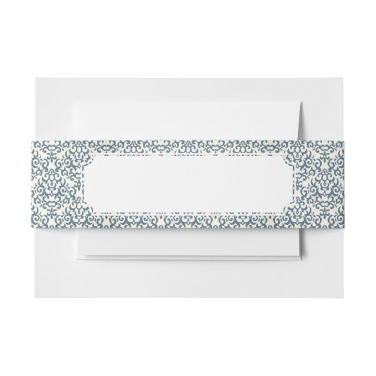 Damastmuster auf Steigungshintergrund 2 Einladungsbanderole (Vorderseite Beispiel)