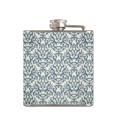 Damastmuster auf Steigungshintergrund 2 Flachmann (Rückseite)