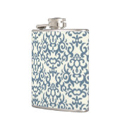 Damastmuster auf Steigungshintergrund 2 Flachmann (Links)