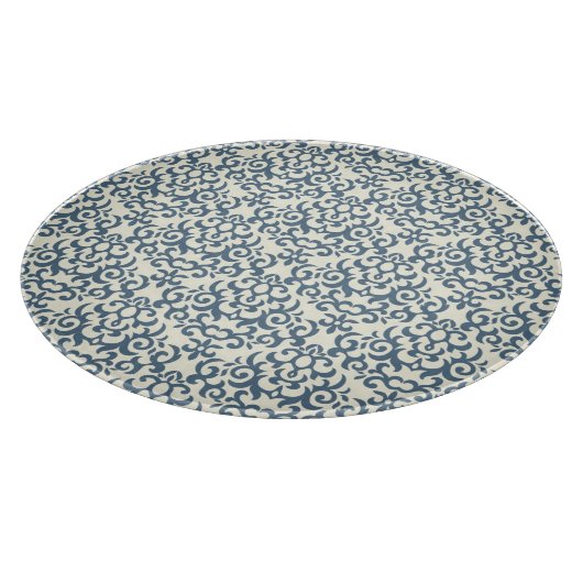 Damastmuster auf Steigungshintergrund 2 Schneidebrett (Ecke)