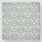 Damastmuster auf Steigungshintergrund 2 Steinuntersetzer (Vorderseite)