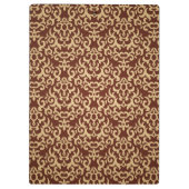 Damastmuster auf Steigungshintergrund Klemmbrett (Rückseite)