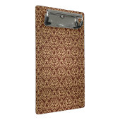 Damastmuster auf Steigungshintergrund Mini Klemmbrett (Schrägansicht)