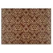 Damastmuster auf Steigungshintergrund Schneidebrett (Vorderseite)