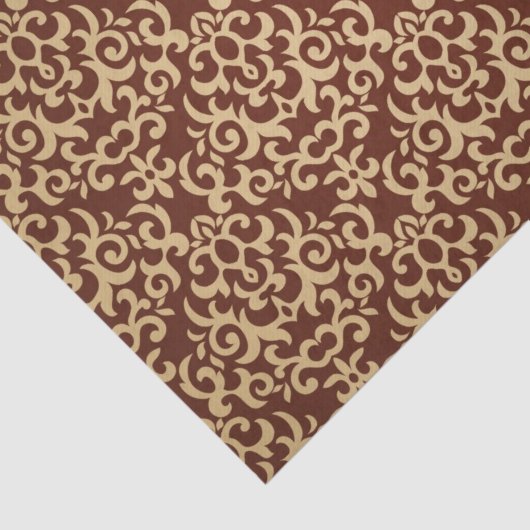 Damastmuster auf Steigungshintergrund Seidenpapier (Ausschnitt)