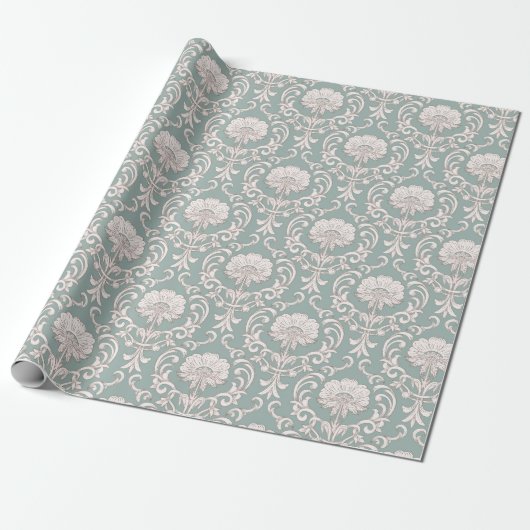 Damastmuster Geschenkpapier (Ungerollt)