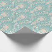 Damastmuster Geschenkpapier (Ecke)