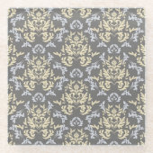 Damastmuster Glasuntersetzer (Vorderseite)