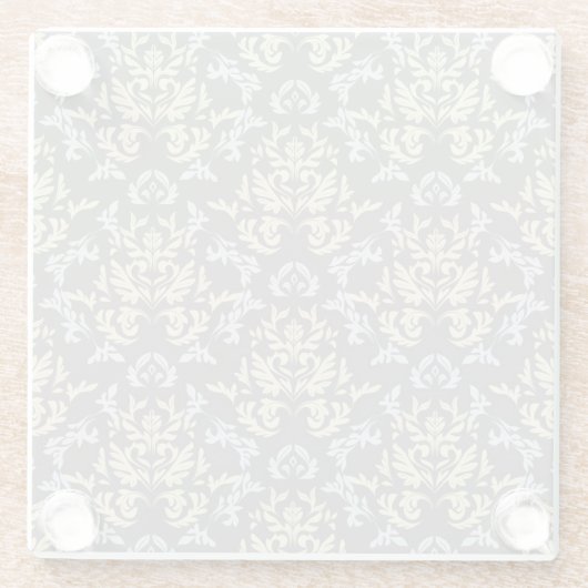 Damastmuster Glasuntersetzer (Rückseite)