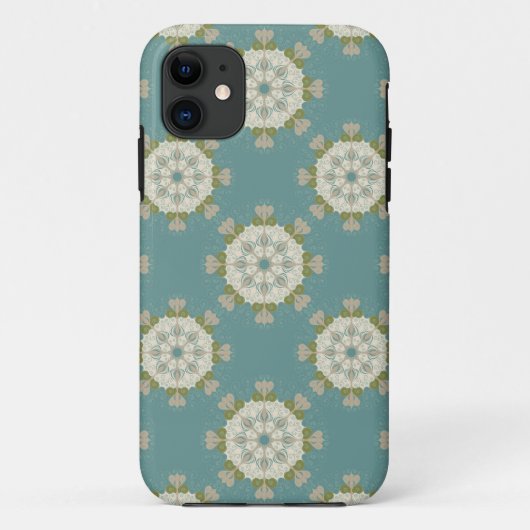 Damastmuster mit abstrakten Elementen Case-Mate iPhone Hülle (Rückseite)
