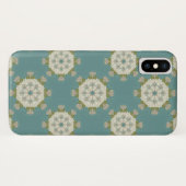 Damastmuster mit abstrakten Elementen Case-Mate iPhone Hülle (Rückseite (Horizontal))