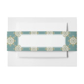 Damastmuster mit abstrakten Elementen Einladungsbanderole (Vorderseite Beispiel)