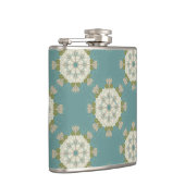 Damastmuster mit abstrakten Elementen Flachmann (Rechts)