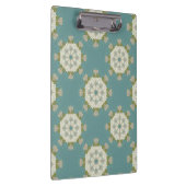 Damastmuster mit abstrakten Elementen Klemmbrett (Rechts)