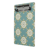 Damastmuster mit abstrakten Elementen Mini Klemmbrett (Gewinkelt2)