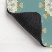 Damastmuster mit abstrakten Elementen Mousepad (Ecke)