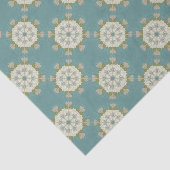 Damastmuster mit abstrakten Elementen Seidenpapier (Ausschnitt)