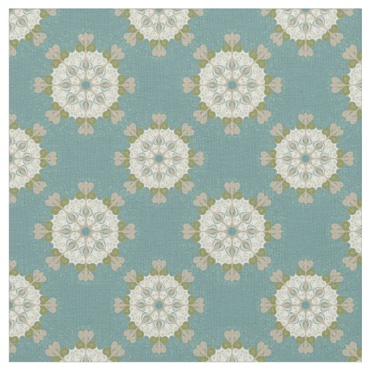 Damastmuster mit abstrakten Elementen Stoff (Nahaufnahme)