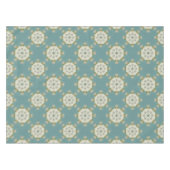 Damastmuster mit abstrakten Elementen Tischdecke (Vorderseite (Horizontal))