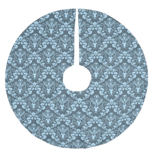Damastmuster Polyester Weihnachtsbaumdecke (Vorderseite)