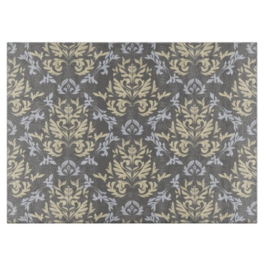 Damastmuster Schneidebrett (Vorderseite)