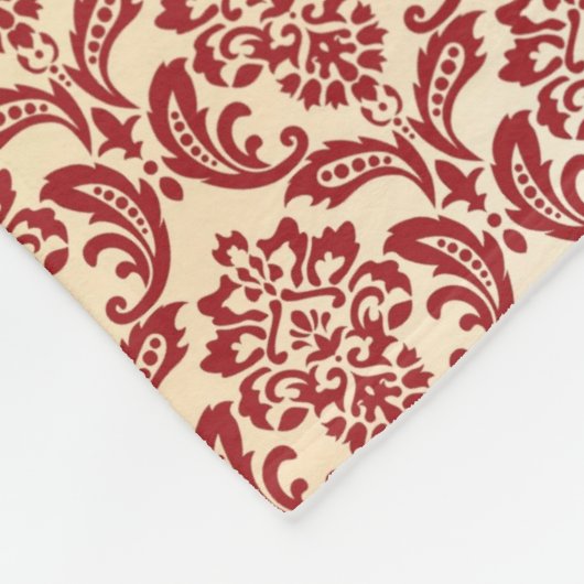 Damastmustertapete Fleecedecke (Ecke)