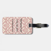 Damastmustertapete Gepäckanhänger (Rückseite horizontal)