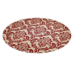 Damastmustertapete Schneidebrett