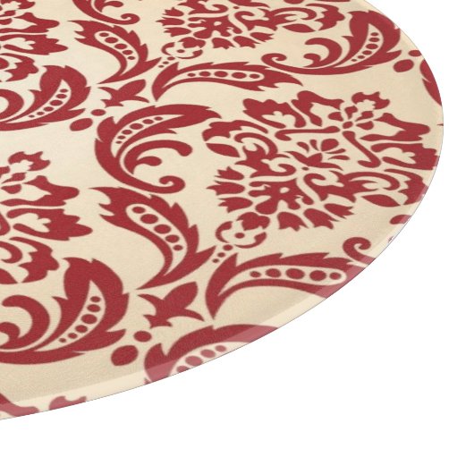 Damastmustertapete Schneidebrett (Ecke)