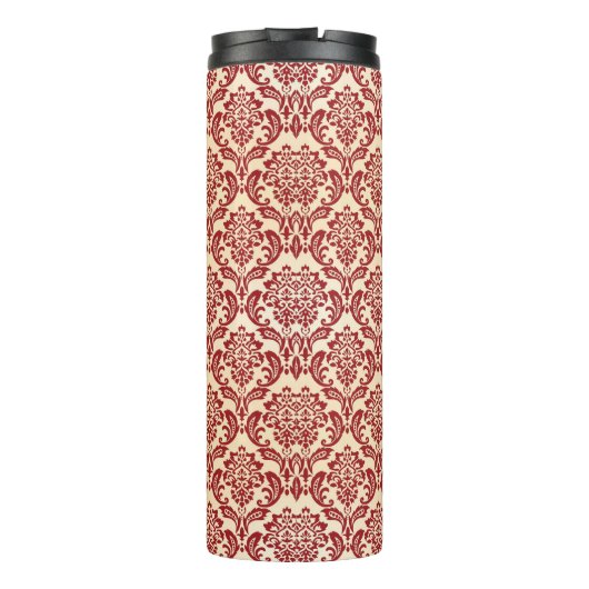Damastmustertapete Thermosbecher (Rückseite)