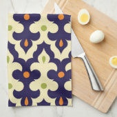 Damastpaisley-Arabeske Marokkanermuster Handtuch (Viertel Falte)