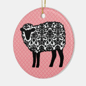 Damastschaf Keramik Ornament (Links)