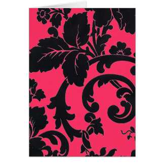 Damastschwarzes und -ROSA